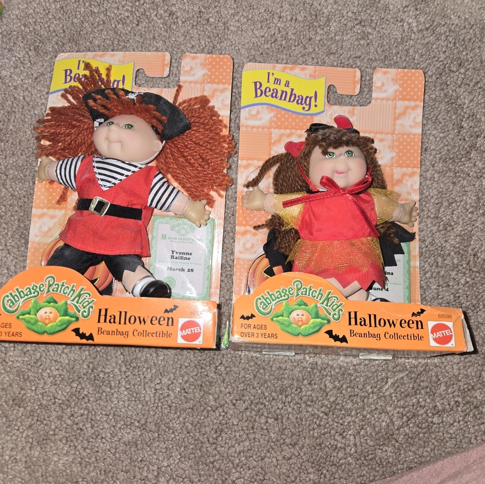 Cabbage Patch Kids Halloween Beanbag Dolls